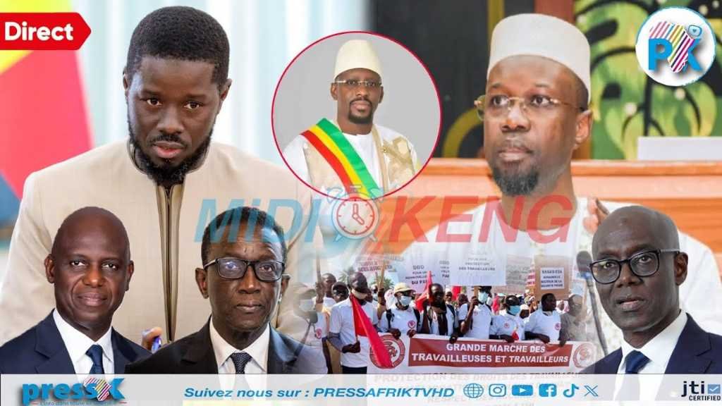 đź”´DIRECT – Poursuites contre d’anciens ministres, l’AssemblĂ©e s’active, les 5 questions de Me Youm au Procureur gĂ©nĂ©ral… Suivez l’actualitĂ© sur MidiKeng !