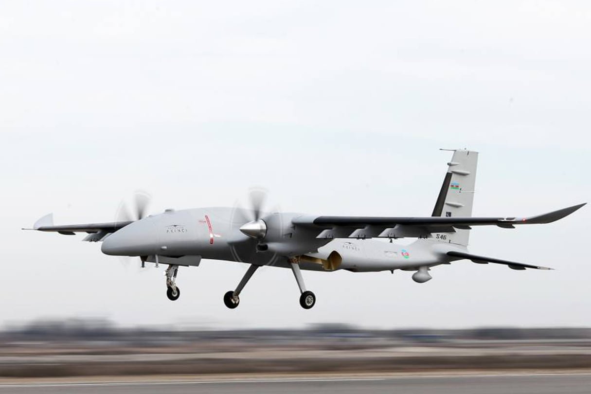 Un drone turc Baykar Akıncı identique à celui de l'armée malienne abattu par l'Algérie, le 31 mars 2025. © Creative Commons/Wikipedia