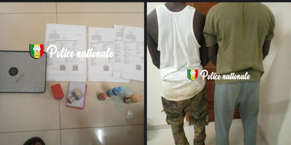 Mbour : Deux (2) individus arrêtés pour « faux et usage de document administratif »